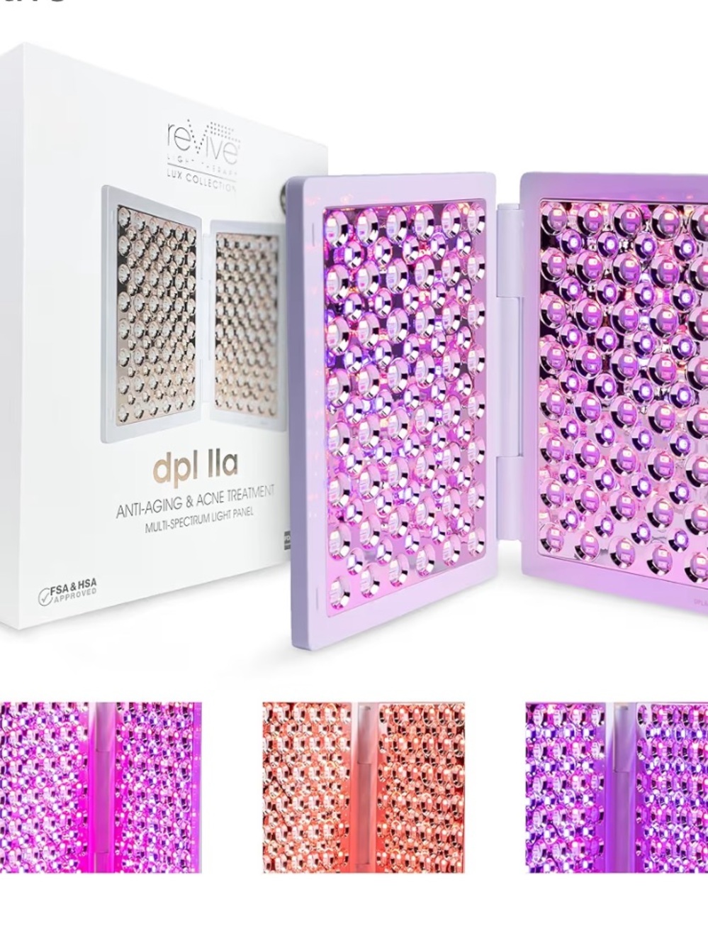 Red Light Full Face Wrinkle & Acne Treatment Panel